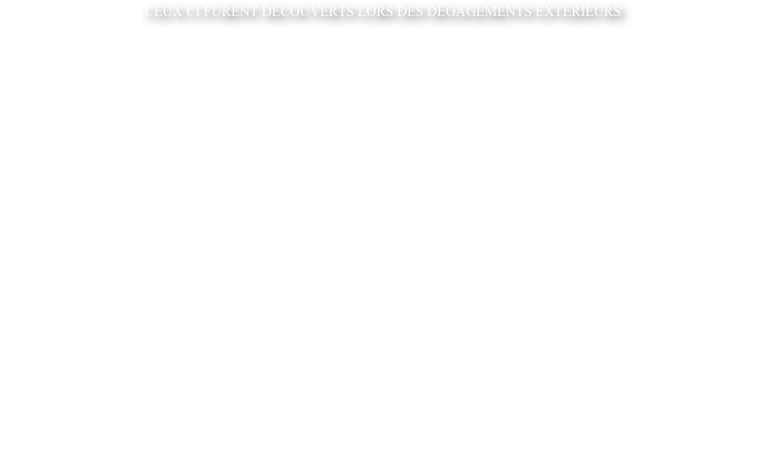  Ceux ci furent DECOUVERTS lors des d&eacute;gagements ext&eacute;rieurs &amp;#10;&amp;#10; &amp;#10;Lors de tous ces d&eacute;gagements, dont la r&eacute;alisation fut unique en France et dont les photographies montrent un respect complet des structures, dans diverses strates de civilisation, de nombreux objets de diff&eacute;rentes p&eacute;riodes du Moyen-Age ont d&eacute;montr&eacute; que les ext&eacute;rieurs pouvaient d&eacute;tenir de nombreux t&eacute;moins historiques.  &amp;#10;&amp;#10;Quand j&rsquo;ai demand&eacute; &agrave; d&eacute;gager ces ext&eacute;rieurs, l&rsquo;arch&eacute;ologie officielle m&rsquo;avait dit que je pouvais le faire, car on ne trouvait jamais rien de valable dans les ext&eacute;rieurs ! &amp;#10;&amp;#10;C&rsquo;est d&rsquo;ailleurs pour cela qu&rsquo;un b&eacute;n&eacute;vole sans connaissances particuli&egrave;res en arch&eacute;ologie a pu s&rsquo;atteler &agrave; ce travail gigantesque avec la b&eacute;n&eacute;diction des autorit&eacute;s.  &amp;#10;&amp;#10;Je pense que l&rsquo;on m&rsquo;avait pris pour un rigolo qui se d&eacute;couragerait bien vite devant une t&acirc;che impossible.  &amp;#10;&amp;#10;Il me fallut presque deux ans pour commencer &agrave; trouver des objets entrant dans la compr&eacute;hension d&rsquo;une histoire que je connaissais de plus en plus.  &amp;#10;La moisson devint alors importante, quand je me suis trouv&eacute; suffisamment en profondeur pour atteindre des strates contenant des &eacute;l&eacute;ments int&eacute;ressants.  &amp;#10;Il est &agrave; remarquer que le plus grand nombre d&rsquo;objets fut d&eacute;couvert dans la douve Sud et tout particuli&egrave;rement dans sa partie moyenne de part et d&rsquo;autre de l&rsquo;entr&eacute;e et surtout sous celle-ci.  &amp;#10;En m&ecirc;me temps, je devenais de plus en plus avis&eacute; sur ce que je pouvais trouver et me fabriquer un v&eacute;ritable canevas qui me permit de me mettre tr&egrave;s souvent en phase avec l&rsquo;histoire connue.  &amp;#10;Mon exp&eacute;rience est certes celle d&rsquo;un b&eacute;n&eacute;vole, par rapport &agrave; des sp&eacute;cialistes d&rsquo;arch&eacute;ologie, mais comme elle est jusqu&rsquo;&agrave; pr&eacute;sent unique, je revendique le r&eacute;sultat de ce que j&rsquo;ai trouv&eacute;.  &amp;#10;Je pense que ce je vais dire &agrave; propos de ces objets peut servir &agrave; la compr&eacute;hension de l&rsquo;histoire du ch&acirc;teau. N&rsquo;est-ce pas l&rsquo;essentiel ! &amp;#10;&amp;#10;Je fais remarquer une fois de plus que ma d&eacute;marche a &eacute;t&eacute; unique en France, avec une t&eacute;nacit&eacute; et une dur&eacute;e de vingt ans.  &amp;#10;